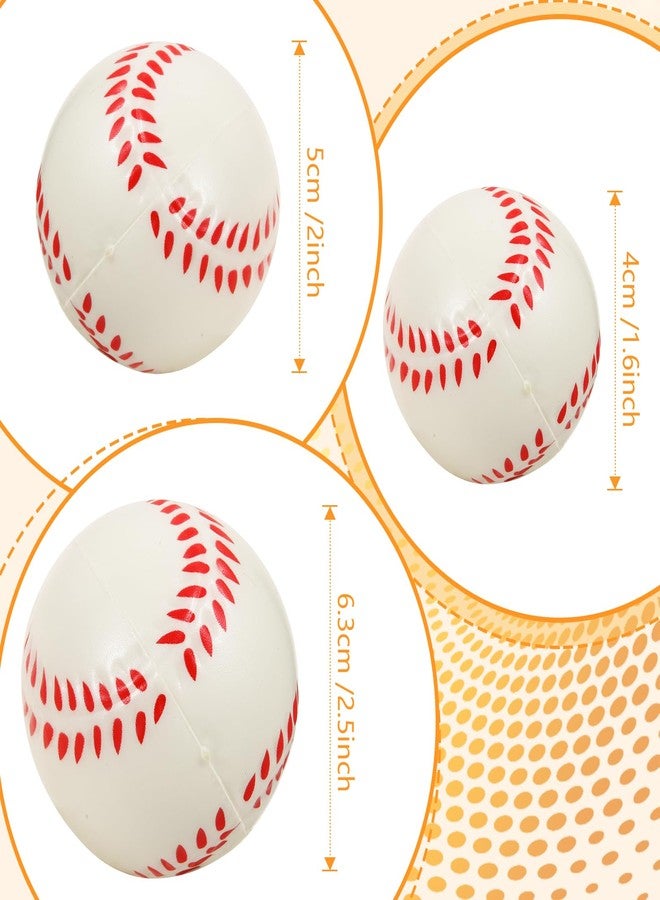 Urspasol Mini Baseball Stress Balls -12-Pack 2 Inch Soft Mini Sport Squeeze Ball Small Foam Baseball for Party Fun, Favors, Anxiety Relief & Team Building Gifts - Image 2